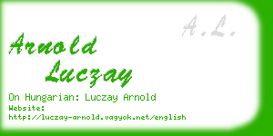 arnold luczay business card